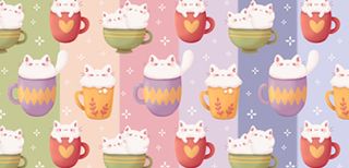 Kitties in cups